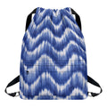 Wavy Shibori Pattern Print Drawstring Backpack