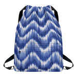 Wavy Shibori Pattern Print Drawstring Backpack