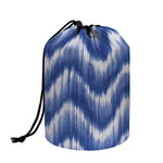 Wavy Shibori Pattern Print Drawstring Makeup Bag