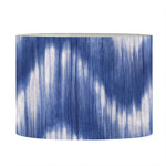 Wavy Shibori Pattern Print Drum Lamp Shade