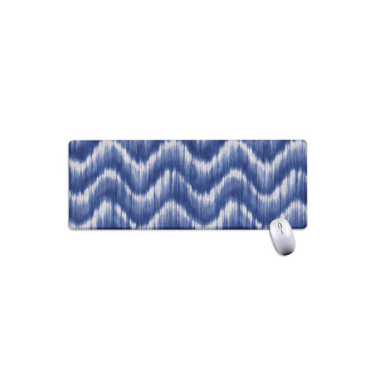 Wavy Shibori Pattern Print Extended Mouse Pad