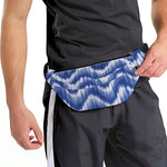 Wavy Shibori Pattern Print Fanny Pack