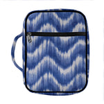 Wavy Shibori Pattern Print Front Pocket Bible Bag