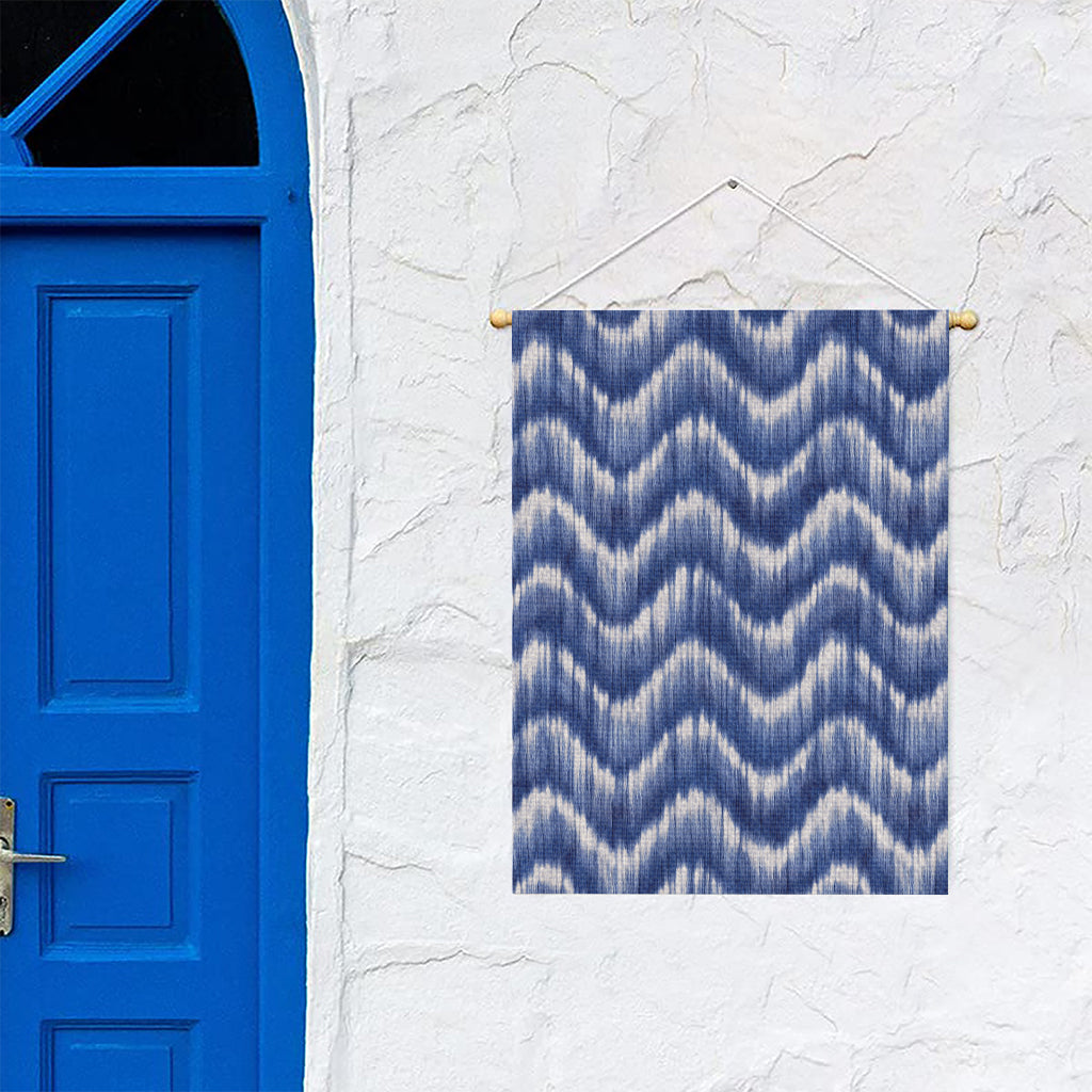 Wavy Shibori Pattern Print Garden Flag