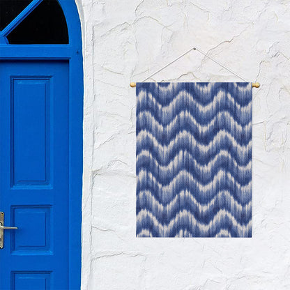 Wavy Shibori Pattern Print Garden Flag