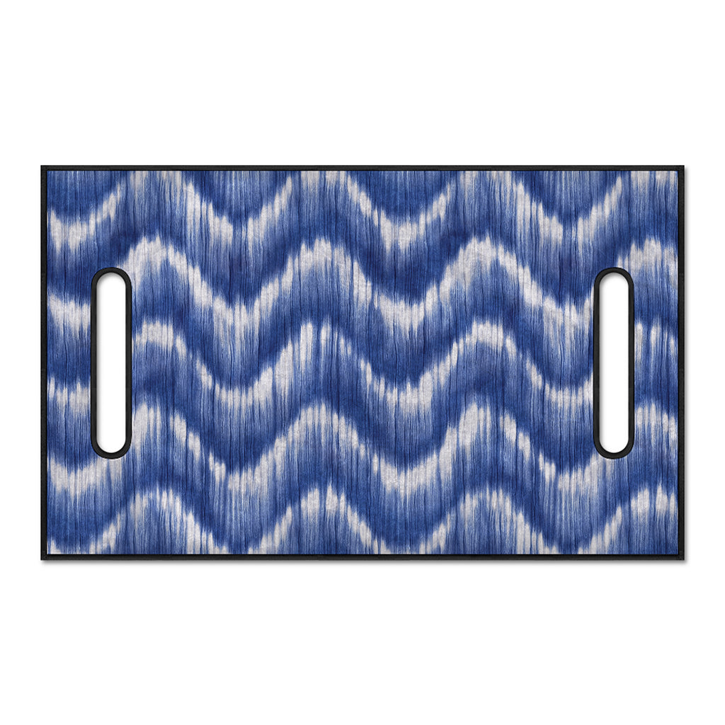 Wavy Shibori Pattern Print Golf Cart Seat Cover