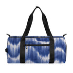 Wavy Shibori Pattern Print Gym Bag