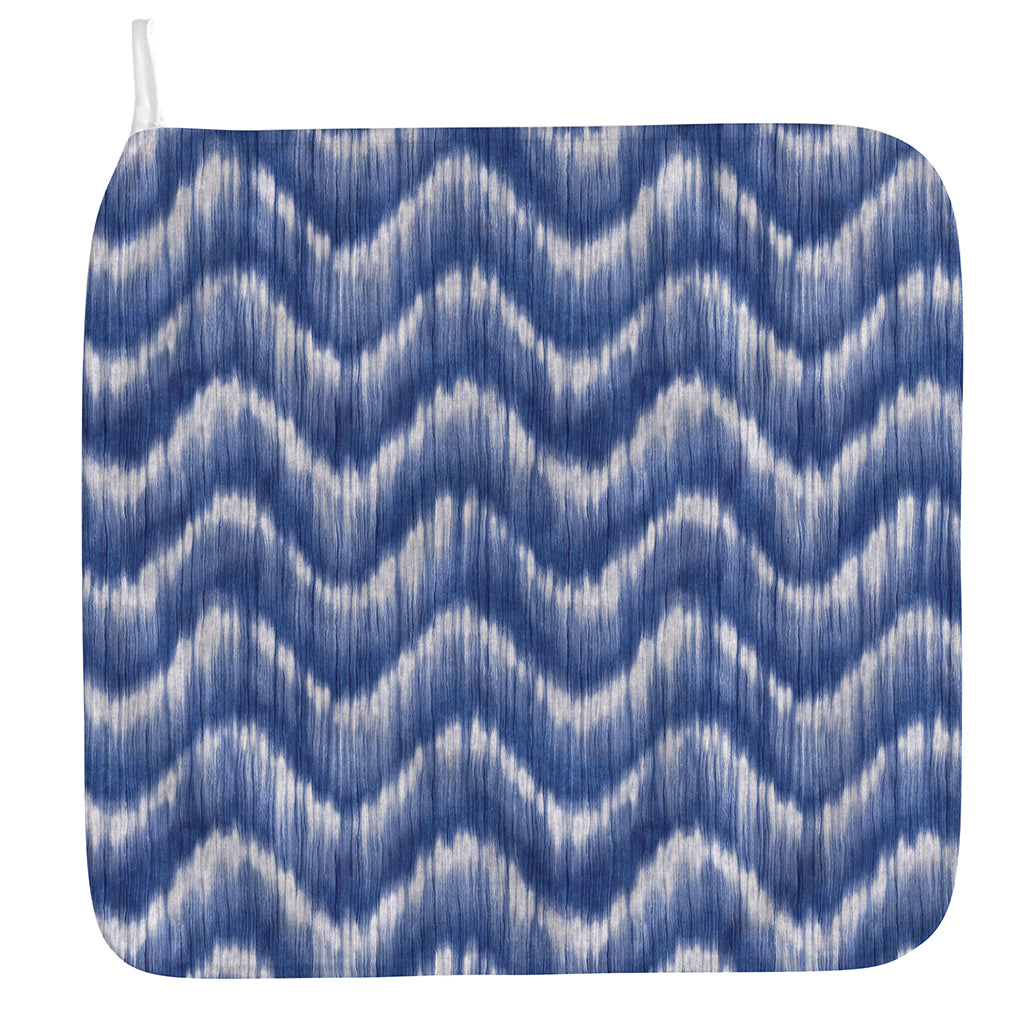Wavy Shibori Pattern Print Hand Towel