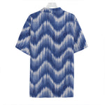 Wavy Shibori Pattern Print Hawaiian Shirt