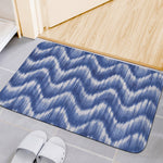 Wavy Shibori Pattern Print Indoor Door Mat