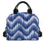 Wavy Shibori Pattern Print Insulated Lunch Bag