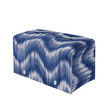 Wavy Shibori Pattern Print Leather Tissue Box Cover