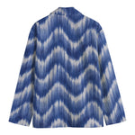 Wavy Shibori Pattern Print Men's Blazer