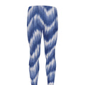 Wavy Shibori Pattern Print Men's Leggings