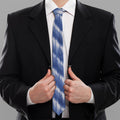 Wavy Shibori Pattern Print Necktie