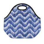 Wavy Shibori Pattern Print Neoprene Lunch Bag