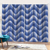 Wavy Shibori Pattern Print Pencil Pleat Curtains