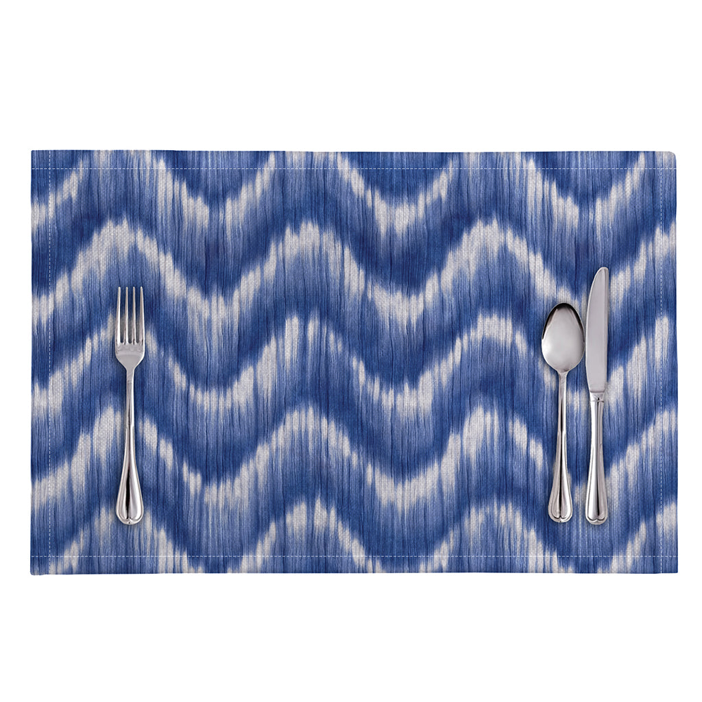 Wavy Shibori Pattern Print Placemat