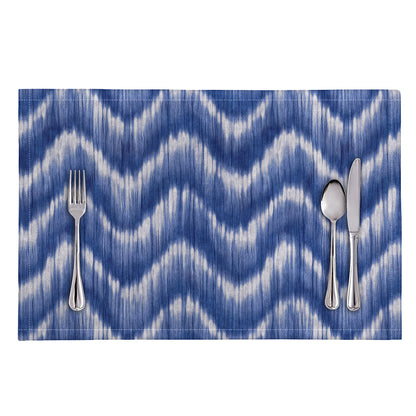 Wavy Shibori Pattern Print Placemat