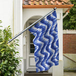 Wavy Shibori Pattern Print Polyester Flag