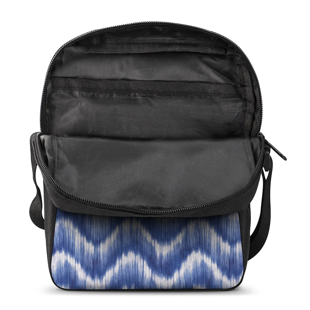 Wavy Shibori Pattern Print Rectangular Crossbody Bag