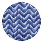 Wavy Shibori Pattern Print Round Blanket