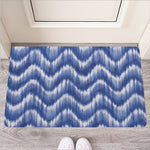 Wavy Shibori Pattern Print Rubber Doormat