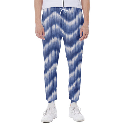 Wavy Shibori Pattern Print Scuba Joggers
