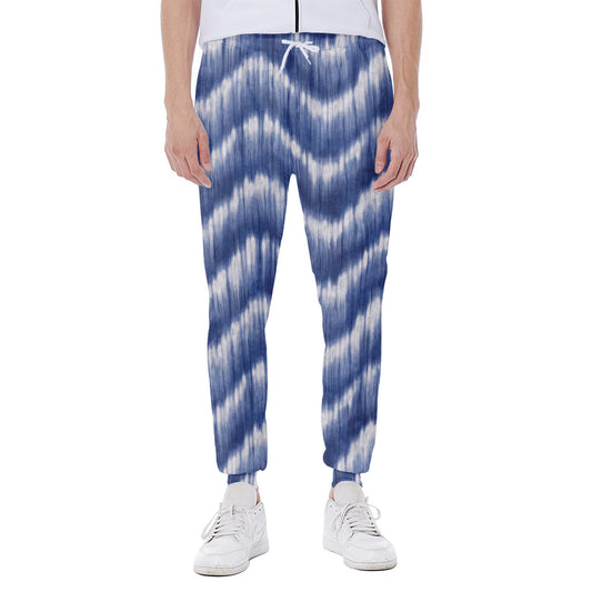 Wavy Shibori Pattern Print Scuba Joggers