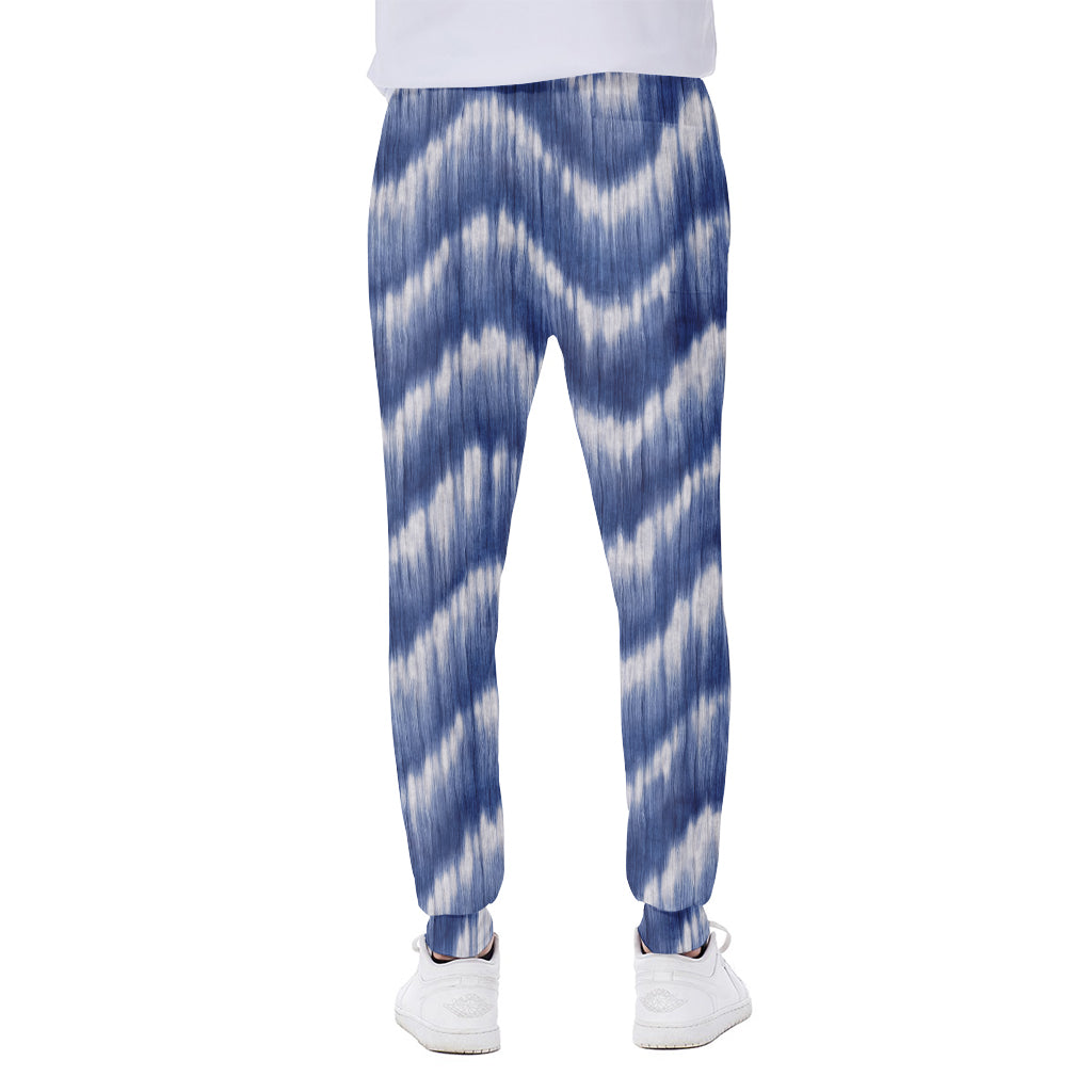 Wavy Shibori Pattern Print Scuba Joggers