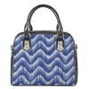 Wavy Shibori Pattern Print Shoulder Handbag