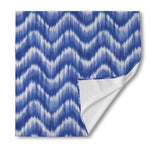 Wavy Shibori Pattern Print Silk Bandana