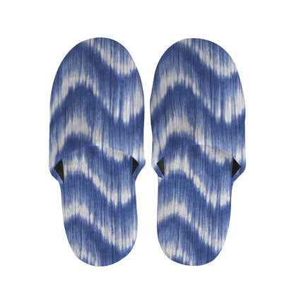 Wavy Shibori Pattern Print Slippers