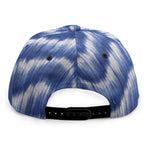 Wavy Shibori Pattern Print Snapback Cap