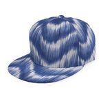 Wavy Shibori Pattern Print Snapback Cap