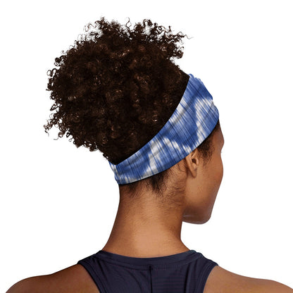Wavy Shibori Pattern Print Sports Headband