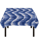 Wavy Shibori Pattern Print Tablecloth