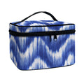 Wavy Shibori Pattern Print Travel Makeup Bag