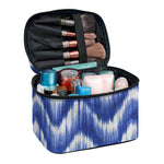 Wavy Shibori Pattern Print Travel Makeup Bag