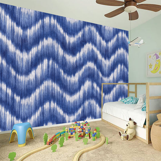 Wavy Shibori Pattern Print Wall Sticker