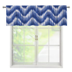 Wavy Shibori Pattern Print Window Valance