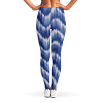 Wavy Shibori Pattern Print Women's Leggings
