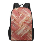 Weaving Bacon Print 17 Inch Backpack