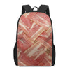 Weaving Bacon Print 17 Inch Backpack