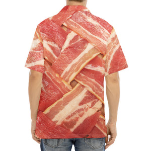 Weaving Bacon Print Aloha Shirt