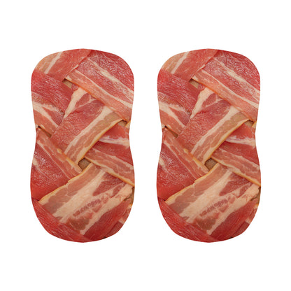 Weaving Bacon Print Bar Stool Covers