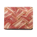 Weaving Bacon Print Bifold Wallet