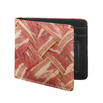 Weaving Bacon Print Bifold Wallet