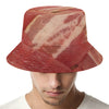 Weaving Bacon Print Bucket Hat