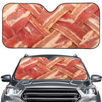 Weaving Bacon Print Car Windshield Sun Shade